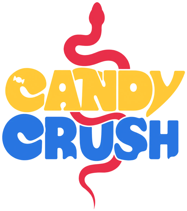 Candy Crush Perfume logo in yellow, blue, and red.